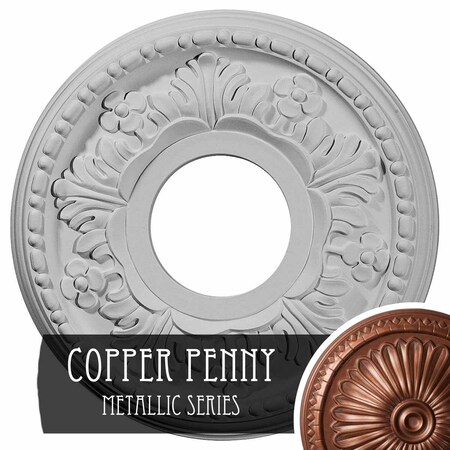 Helene Ceiling Medallion (Fits Canopies Up To 5 1/4), 11 7/8OD X 3 5/8ID X 7/8P